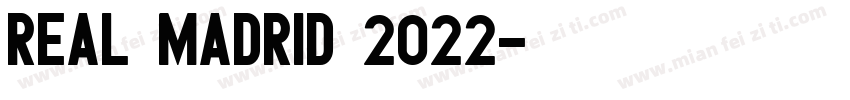 Real madrid 2022字体转换